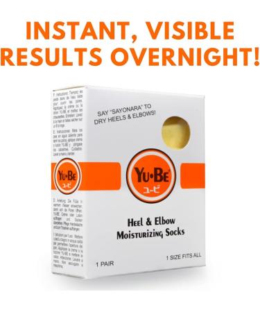 Yu Be Heel & Elbow Moisturizing Socks - 1 Pair - Buy Online on GoSupps.com