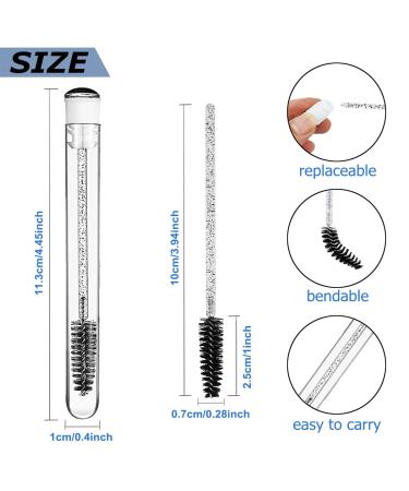 90 Pieces Disposable Mascara Brushes Set - 20 Empty Tubes & 70 Eyelash Brushes for Extensions & Mascara - Perfect for Beauty Professionals - Buy Online on GoSupps.com