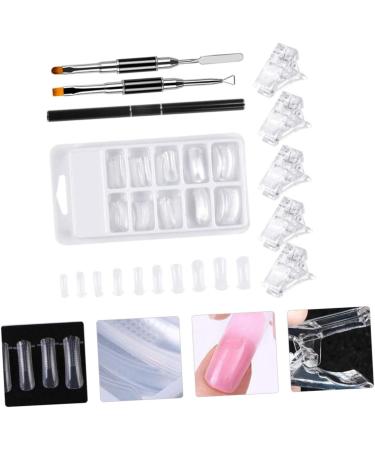 FOMIYES 3 Sets Nail Extension Manicure Nail Art Clear Nail Extension Form Nail Extension Builder Nails Extension Tool Nail Kit Gel Nail Art Supplies Uv Plastic Nail Brush White - Buy Online on GoSupps.com