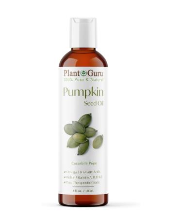 Pumpkin Seed Oil 4 oz. Virgin Unrefined Cold Pressed 100% Pure Natural - Skin Body And Face. Great for Aromatherapy & More!