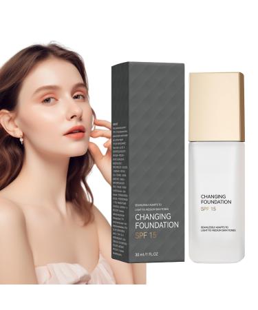 Liquid foundation makeup complexion enhancer long lasting color SPF15 waterproof primer uniform facial stone