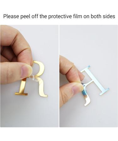 Letter Cake Toppers Acrylic Alphabet Cupcake Topper A-Z Cake Letters DIY Cake Decorations for Birthday Wedding Graduation Baby Shower 3D Gold - Buy Online on GoSupps.com