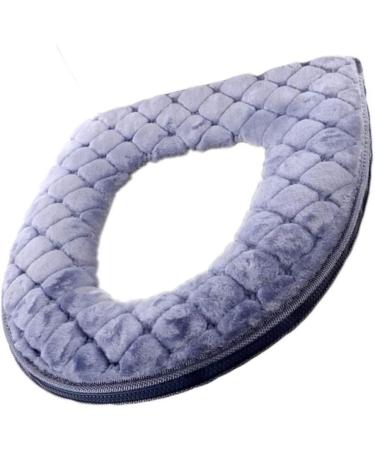 Soft Washable Toilet Seat Cover with Zipper - Grey | Eioflia - Buy Online on GoSupps.com