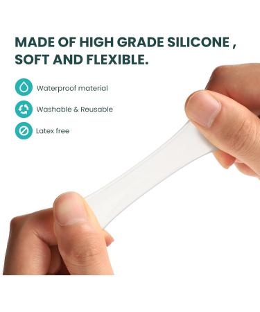 Silicone Toe Protectors - 4 Pairs Gel Sleeves with Aloe Vera for Pain Relief & Protection - Transparent Toe Caps for Corns (Small - Buy Online on GoSupps.com
