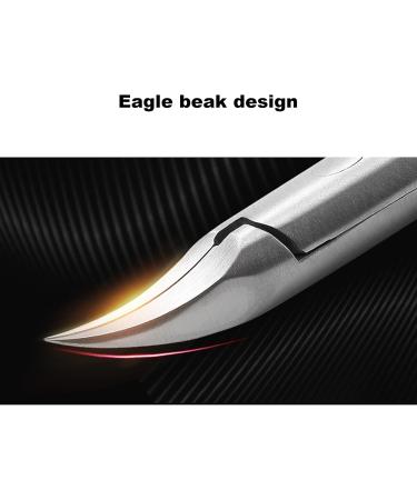 Cuticle Trimmer Nipper Toe Nail Clipper Nail Lifter Pedicure Remover Tools for Ingrown Toenail (streamer silver) - Buy Online on GoSupps.com