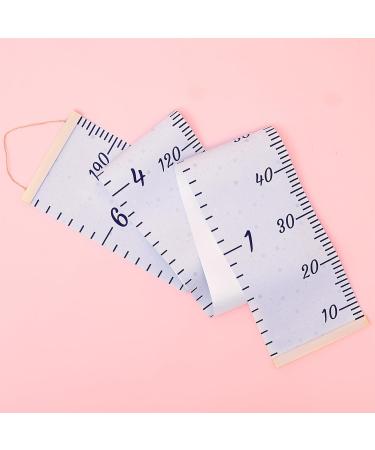 MHJY Kids Height Chart - Wooden Ruler Growth Chart for Boys and Girls - Canvas Height Measurement Wall Decor - Blue Nursery Decor - 7.9'' x 79 - Buy Online on GoSupps.com