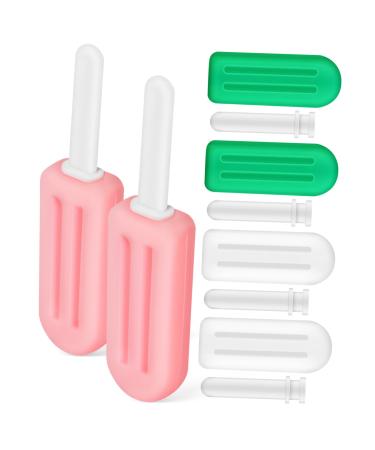 Gleavi 24 pc ice on the stem silicone for chewing chewing monbons toothed chewing gum clear toothholder seated braces aligner chewies jaw training invisible man child pebble gel cute