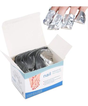  Fockety Fockety 50-Pack Disposable Aluminum Foil Gel Nail Pads for Quick and Safe Nail Polish Removal Ideal for Nail Art Enthusiasts - Buy Online on GoSupps.com