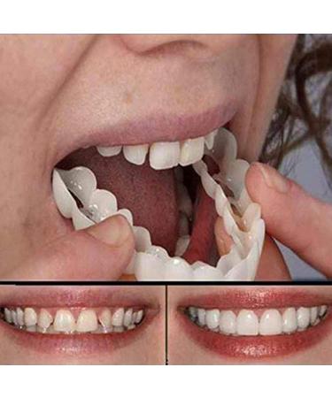 Buy 2 Pairs of Cosmetic Dentures - Instant Veneers & Temporary Teeth for Perfect Smile | Comfortable Fit - Buy Online on GoSupps.com