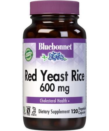 Bluebonnet Red Yeast Rice 600 mg - 120 Vegetable Capsules for Heart Health - Buy Online on GoSupps.com
