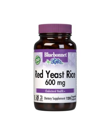 Bluebonnet Nutrition Red Yeast Rice 600 mg 120 Vegetable Capsules - Buy Online on GoSupps.com