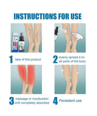 3 Piece Varicose Vein Treatment Spray Set | Soothing Vein Healing Spray for Legs | Effective Relief for Varicose Veins - Buy Online on GoSupps.com
