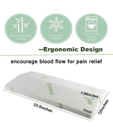 Sleeping Pillow - Memory Foam Lumbar Support Wedge Pillow Slow Rebound Memory Cotton Lumbar Cushion for Pregnant Women 23.5 * 12 Inch C - Buy Online on GoSupps.com
