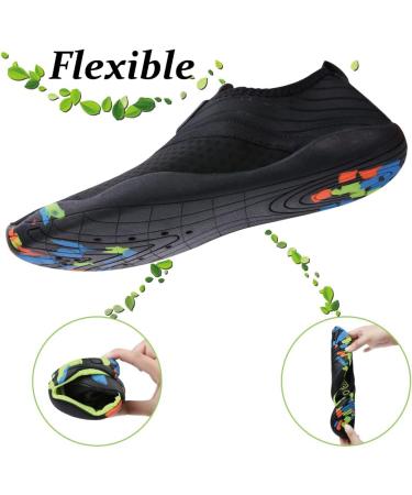 Unisex Bathing Shoes | Quick-Drying Lightweight Aqua Shoes for Men & Women | Breathable Water Shoes - Size 38 EU Black - Buy Online on GoSupps.com