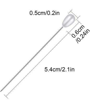 Corsage Boutonniere Pins - Teardrop Pearl Head Pins for DIY Crafts & Weddings (100 Pieces) - Buy Online on GoSupps.com