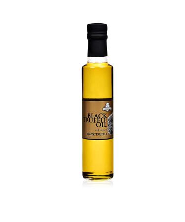 Black Truffle Oil 250 ml / 8.8 Oz Concentrated Intense Black Truffle with Greek Extra Virgin Olive Oil Gourmet Truffle Seasoning by InterGourmandise