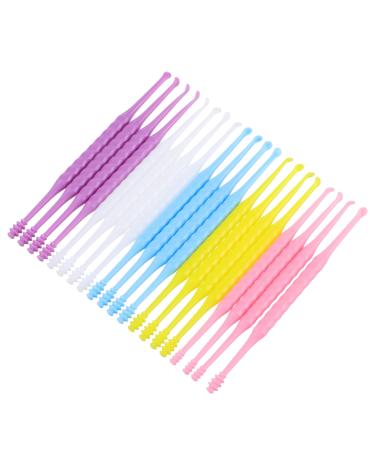 Beaupretty 20 Pcs Earwax Cleaner Tool Ear Cleaner Earwax Spiral Remover Ear Spiral Cleaner Ear Spoon Ear Hole Cleaner Wax Remover for Ears Ear Pick Child Plastic Abs Portable As Shown 9.00X0.20X0.20CM