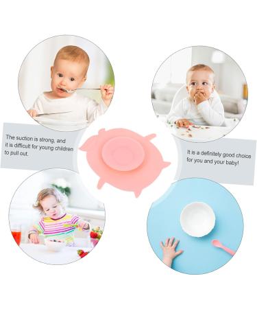 Hohopeti Suction Cup Mat - Kids Placemat for Toddlers and Babies - Pink 11.5X10.5cm - Buy Online on GoSupps.com