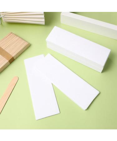 GLEAVI Lot de 100 Bandes d' pilation en Cire Souple pour Corps et Visage avec 100 B tonnets d' pilation en Bois Plat Kit d' pilation F minin pour Usage Quotidien Cire pilatoire et - Buy Online on GoSupps.com