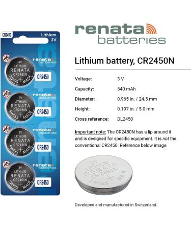 Buy Coin Cell Battery 3V (24.5 x 5.0mm) - 540mAh Pack of 10 | Fast International Shipping - Buy Online on GoSupps.com