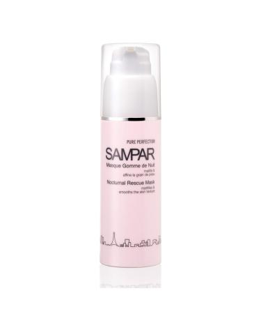 Sampar - Night Gum Mask - Night Mask - Eliminates Redness, Marks, Blackheads - For Mattified, Purified and Soft Skin When You Wake Up - Erase Your Imperfections - 50 ml Airless Bottle