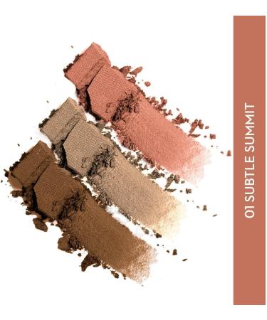 Love Earth Cosmetics Contour De Force facial makeup palette including matte bronzer highlighter and blush Makeup Palette with Builtin Mirror 01 Subtle Summit - Buy Online on GoSupps.com