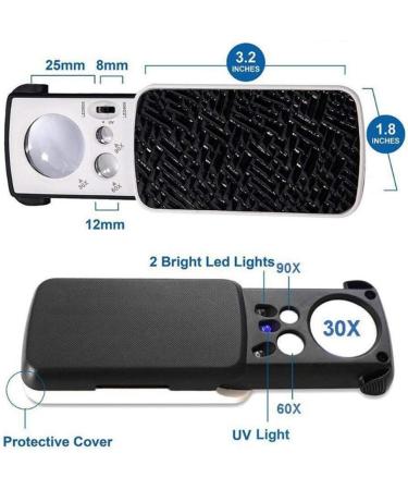 Handheld Portable high Magnification loupe Magnifier UV Light Recognition Made in China - Buy Online on GoSupps.com