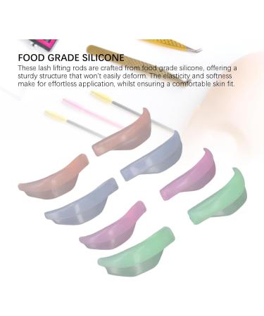 Sonew 8 Pairs Eyelash Perm Pads Silicone Lash Lift Rods for Beautifully Formed Lashes Reusable Curler with Soft Touch Eco Friendly Materials Multiple Sizes - Buy Online on GoSupps.com
