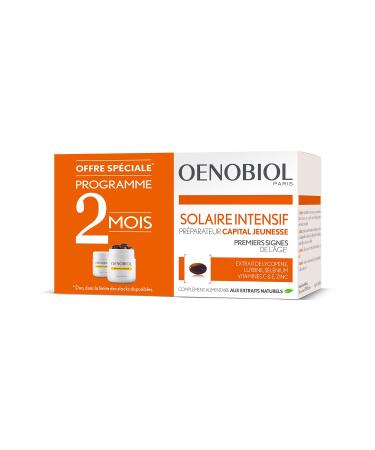 Oenobiol Intensive Solar Preparer Youth Capital, Food Supplement, Sunscreen Piller, First Visible Signs Of Age, 2X30 Capsules
