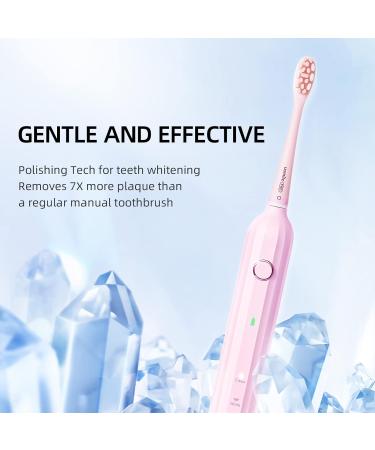 uSmile Electric Toothbrush - USB Rechargeable Sonic Whitening Toothbrush for Adults with Smart Timer - Travel Case Included - 6 Month Battery Life - Y1S Pink - Buy Online on GoSupps.com