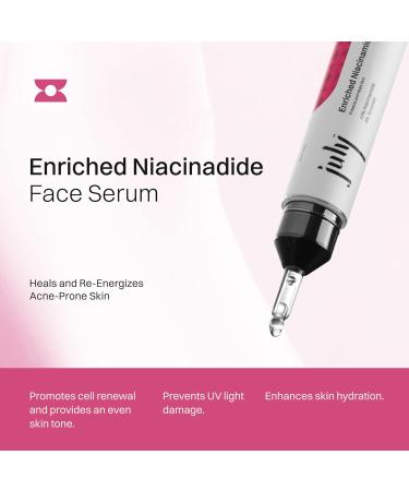 July Niacinamide Face Serum 15ml | Reduce Acne & Hyperpigmentation | Even Skin Tone | Unisex Formula with SpringDew Technology - Buy Online on GoSupps.com
