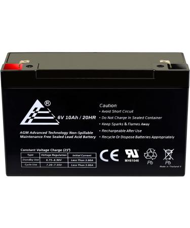 6V 10Ah Sealed Lead Acid Battery | ECI Power - Durable Reliable International Shipping Available - Buy Online on GoSupps.com