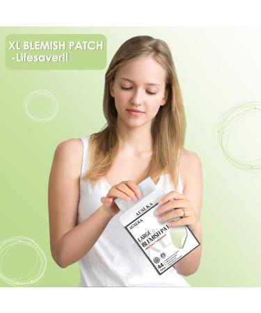 AUSLKA Blemishes Patches - 44 Strips Hydrocolloid Dots - Large Blemishes Patch - Blemishes Stickers - Zit Breakouts - Suitable for Larger Area Outbreaks 1 count (Pack of 44) - Buy Online on GoSupps.com