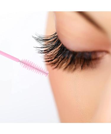 300PCS Disposable Pink Eyelash Mascara Brushes Wands - Makeup Applicator Tools - Buy Online on GoSupps.com