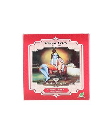 Radhe Shyam False Radhe Shyam Henna Super Mahogany Powder Glossy Black 100g