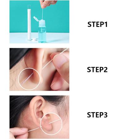HEIMEABI Ear Line Cleaning Solution 15ml - Ear Wax and Odor Removal Liquid - Tooth Care - Ear Cleaning Kit (White) - Buy Online on GoSupps.com