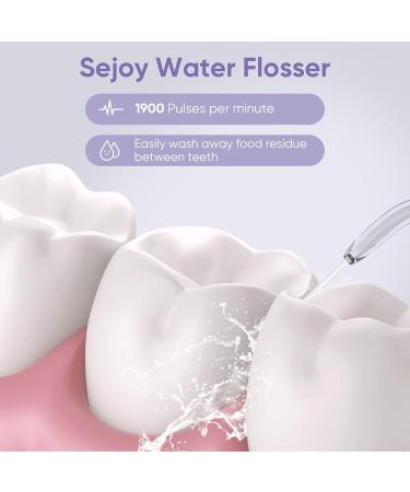Portable Rechargeable Water Flosser Dental Oral Irrigator - Purple | 3 Modes, 3 Jet Tips, 140ml - Electric Plaque Remover for Teeth - Cordless, IPX7, Travel-Friendly - Buy Online on GoSupps.com