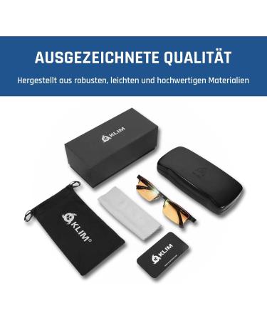 Climate Optics Blue Light Filter Glasses 2024 - High Protection Gaming Glasses for PC Phone & TV - Anti-Tiredness & UV Protection - Orange - Buy Online on GoSupps.com