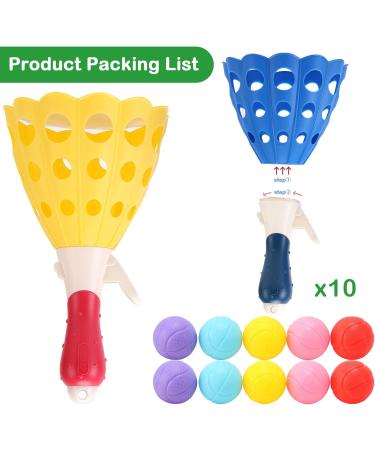 Buy Lbsel Kinder Indoor & Outdoor Sports Game - Fun Party Toy for Ages 5-12 - Includes 2 Baskets & 10 Balls - Blue & Yellow - Buy Online on GoSupps.com