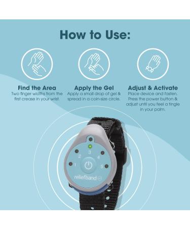 Relief Band Classic Wristband for Nausea Relief | Motion Sickness Morning Sickness Migraine Anxiety & Hangover Teal - Buy Online on GoSupps.com