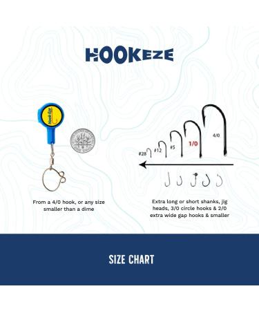 Hooks-Eze Fishing Gear Knot Tying Tool - Cover Hooks, Tie Strong Knots Easily - Great Fishing Accessory for All Ages in Blue - Buy Online on GoSupps.com