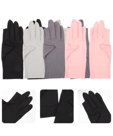 Beavorty 4 pairs UV Nail Gloves UV Protection Gloves Anti UV Gloves Salon Manicure Gloves - Buy Online on GoSupps.com