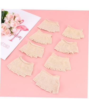 Fomiyes Women's Fitness Half Socks - 4 Pairs No-Show Toe Stopper & Yoga Liner Socks for Peep-Toe Pumps - Buy Online on GoSupps.com