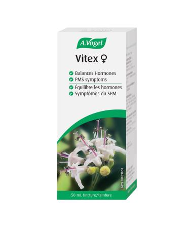A.Vogel PMS Vitex Chasteberry | Premenstrual Symptoms Relief Supplement for Women | Hormone Balance | Mood Swings Cravings Breast pain Period Cramp Relief Water Retention | Vegan | 50ml