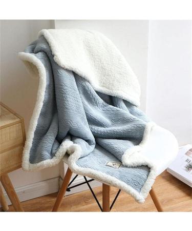 Warm Shoulder Shawl Cape Spring and Autumn Warm Soft Flannel Blanket Wearable Shawl Cape Napping Shawl Blanket for Women Blue 85*120cm - Buy Online on GoSupps.com