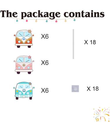 18pcs Groovy Cupcake Toppers for Boys Girls Happy Birthday Peace Hippie Bus Part Decorations Groovy Party Supplies 60s 70s Rainbow Daisy Cake Decorations - Buy Online on GoSupps.com