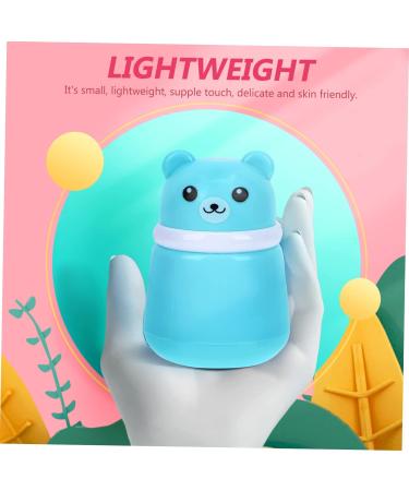 2pcs Bear Powder Puff Box Set for Travel and Newborns - Blue - Buy Online on GoSupps.com