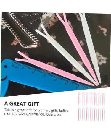 PLAFOPE 100pcs Plastic Forks for Clip Woman Stick Rods Accessories Fork Cosmetic Wear Y-shaped Supplies - Buy Online on GoSupps.com