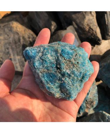 Crystal Natural Raw Crystals Stones Blue Apatite Rough Stone 100g-500g 1pc Can be Used for Home Collections (Color : 1pc 185g-250g) - Buy Online on GoSupps.com