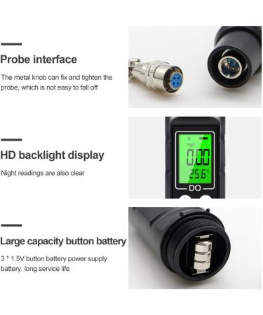 Intelligent Portable Bluetooth Dissolved Oxygen Meter | High-Precision Water Quality Tester (0.0 30.0 mg/L) - Buy Online on GoSupps.com